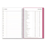 Bca Orchid Weekly/monthly Planner, Orchids Artwork, 8 X 5, White/pink Cover, 12-month (jan To Dec): 2025