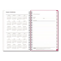 Bca Orchid Weekly/monthly Planner, Orchids Artwork, 8 X 5, White/pink Cover, 12-month (jan To Dec): 2025