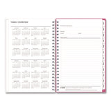 Bca Orchid Weekly/monthly Planner, Orchids Artwork, 8 X 5, White/pink Cover, 12-month (jan To Dec): 2025