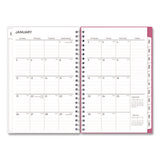 Bca Orchid Weekly/monthly Planner, Orchids Artwork, 8 X 5, White/pink Cover, 12-month (jan To Dec): 2025