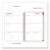 Bca Orchid Weekly/monthly Planner, Orchids Artwork, 8 X 5, White/pink Cover, 12-month (jan To Dec): 2025