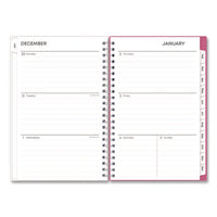 Bca Orchid Weekly/monthly Planner, Orchids Artwork, 8 X 5, White/pink Cover, 12-month (jan To Dec): 2025