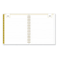 Day Designer Navy Stripe Daily/monthly Planner, Navy Stripe Artwork, 10 X 8, Navy/white/gold Cover, 12-month (jan-dec): 2024