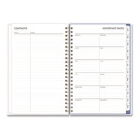 Cocorrina Weekly/monthly Planner, Pastel Paisley Artwork, 8 X 5, Blue/pink/white Cover, 12-month (jan To Dec): 2025