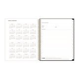 Nevaeh Weekly/monthly Planner, Floral Artwork, 11 X 8.5, Black/multicolor Cover, 12-month (jan To Dec): 2025