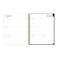 Nevaeh Weekly/monthly Planner, Floral Artwork, 11 X 8.5, Black/multicolor Cover, 12-month (jan To Dec): 2025