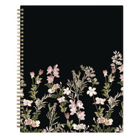 Nevaeh Weekly/monthly Planner, Floral Artwork, 11 X 8.5, Black/multicolor Cover, 12-month (jan To Dec): 2025