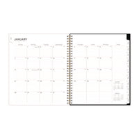 Nevaeh Monthly Planner, Floral Artwork, 10 X 8, Black/multicolor Cover, 12-month (jan To Dec): 2025