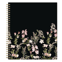 Nevaeh Monthly Planner, Floral Artwork, 10 X 8, Black/multicolor Cover, 12-month (jan To Dec): 2025