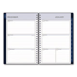 Passages Weekly/monthly Planner, 8 X 5, Navy Blue Cover, 12-month (jan To Dec): 2025