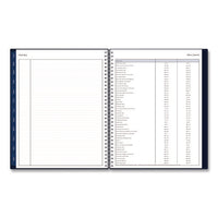 Passages Weekly Appointment Book And Monthly Planner, 11 X 8.5, Navy Blue Cover, 12-month (jan To Dec): 2025