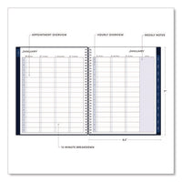 Passages Weekly Appointment Book And Monthly Planner, 11 X 8.5, Navy Blue Cover, 12-month (jan To Dec): 2025