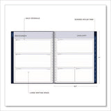 Passages Weekly/monthly Planner, 11 X 8.5, Navy Blue Cover, 12-month (jan To Dec): 2025