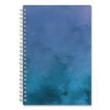 Savoy Cool Weekly/monthly Planner, Abstract Artwork, 8 X 5, Blue/silver Cover, 12-month (jan To Dec): 2025