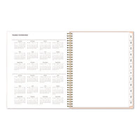 Natalya Weekly/monthly Planner, Abstract Artwork, 11 X 8.5, Peach-pink/white Cover, 12-month (jan To Dec): 2025