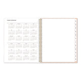 Natalya Weekly/monthly Planner, Abstract Artwork, 11 X 8.5, Peach-pink/white Cover, 12-month (jan To Dec): 2025