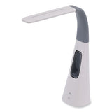 Led Desk Lamp With Bladeless Fan, 15.75" High, Gray/white