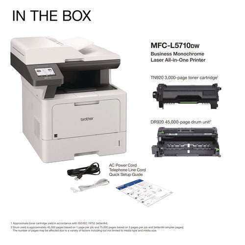 Mfcl5710dw Business Monochrome Laser Aio Printer, Copy, Fax, Print, S