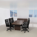 Conference Tables, Boat, 42w X 95.19d X 28.65h, Mocha Cherry