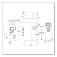 Axiom® Dv-aps Airpot System, 12 Cups, Silver/black, Ships In 7-10 Business Days