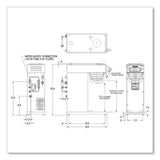 Axiom® Dv-aps Airpot System, 12 Cups, Silver/black, Ships In 7-10 Business Days