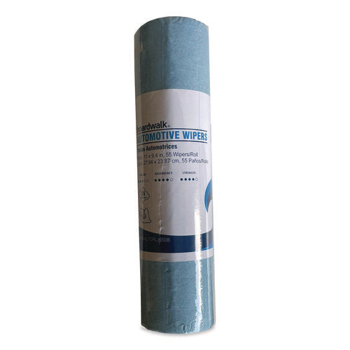 Automotive Wiper Rolls, 9.4 X 11, Blue, 55/roll, 30 Rolls/carton