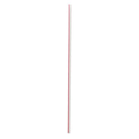 Wrapped Giant Straws, 10.25", Polypropylene, Red/white Striped, 1,200/carton