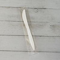 Mediumweight Wrapped Polypropylene Cutlery, Knife, White, 1,000/carton