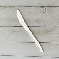 Mediumweight Polypropylene Cutlery, Knife, White, 1,000/carton