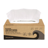 One-ply Paper Wipers, 9.84 X 9.06, White, 125 Wipers/box, 18 Boxes/carton
