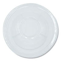 Pet Cold Cup Dome Lids, Fits 9 Oz To 10 Oz Pet Cups, Clear, 100/pack