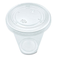 Soufflé/portion Cup Lids, Fits 3.25 Oz To 5.5 Oz Portion Cups, Clear, 2,500/pack