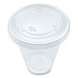 Soufflé/portion Cup Lids, Fits 3.25 Oz To 5.5 Oz Portion Cups, Clear, 2,500/pack