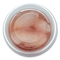 Soufflé/portion Cup Lids, Fits 3.25 Oz To 5.5 Oz Portion Cups, Clear, 2,500/pack
