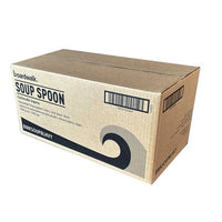 Heavyweight Polypropylene Cutlery, Soup Spoon, Black, 1,000/carton