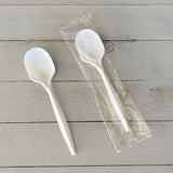 Mediumweight Wrapped Polypropylene Cutlery, Soup Spoon, White, 1,000/carton