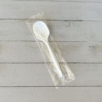 Mediumweight Polypropylene Cutlery, Teaspoon, White, 1,000/carton