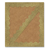 Scalloped Borders, 2.25" X 3 Ft, Gold Glitter, 13/pack