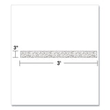 Straight Borders, 3" X 3 Ft, Black/white Dotted, 12/pack