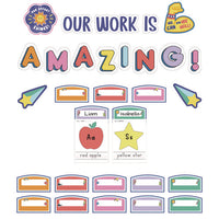 Work Display Bulletin Board Sets, We Stick Together Our Work Is Amazing, 45 Pieces