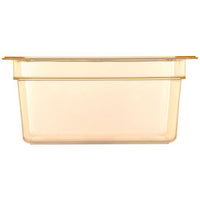 Storplus High Heat Food Pan, 8.7 Qt, 10.38 X 12.75 X 6, Amber, Plastic