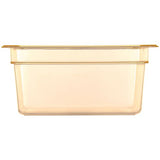 Storplus High Heat Food Pan, 8.7 Qt, 10.38 X 12.75 X 6, Amber, Plastic
