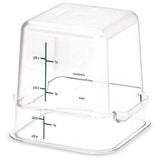 Squares Polycarbonate Food Storage Container, 4 Qt, 7.13 X 7.13 X 7.29, Clear, Plastic