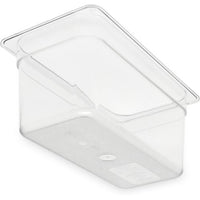 Storplus Polycarbonate Food Pan, 5.7 Qt, 6.88 X 12.75 X 6, Clear, Plastic