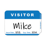 Self-adhesive Name Badges, Hello My Name Is, Blue, 3.5 X 2.25, 100/bx