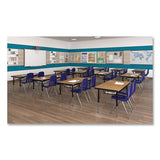 Markerboard Activity Tables, Rectangular, 48" X 24" X 19" To 29", White Top, Black Legs, 4/pallet, Ships In 4-6 Business Days
