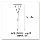 Markerboard Activity Tables, Rectangular, 48" X 24" X 19" To 29", White Top, Black Legs, 4/pallet, Ships In 4-6 Business Days