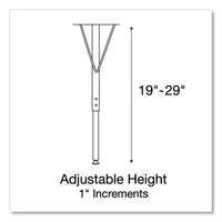Markerboard Activity Tables, Rectangular, 60" X 24" X 19" To 29", White Top, Black Legs, 4/pallet, Ships In 4-6 Business Days