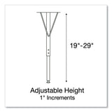 Markerboard Activity Tables, Rectangular, 60" X 24" X 19" To 29", White Top, Black Legs, 4/pallet, Ships In 4-6 Business Days