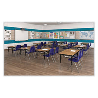 Markerboard Activity Tables, Rectangular, 60" X 30" X 19" To 29", White Top, Black Legs, 4/pallet, Ships In 4-6 Business Days